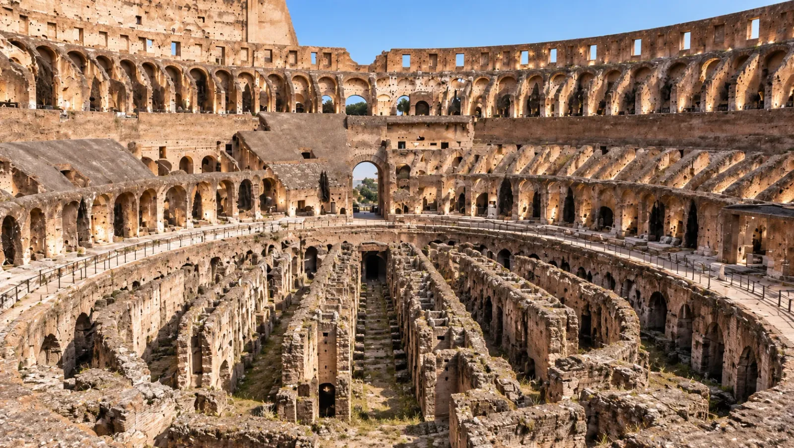 Spazio reale del Colosseo prima della trasformazione