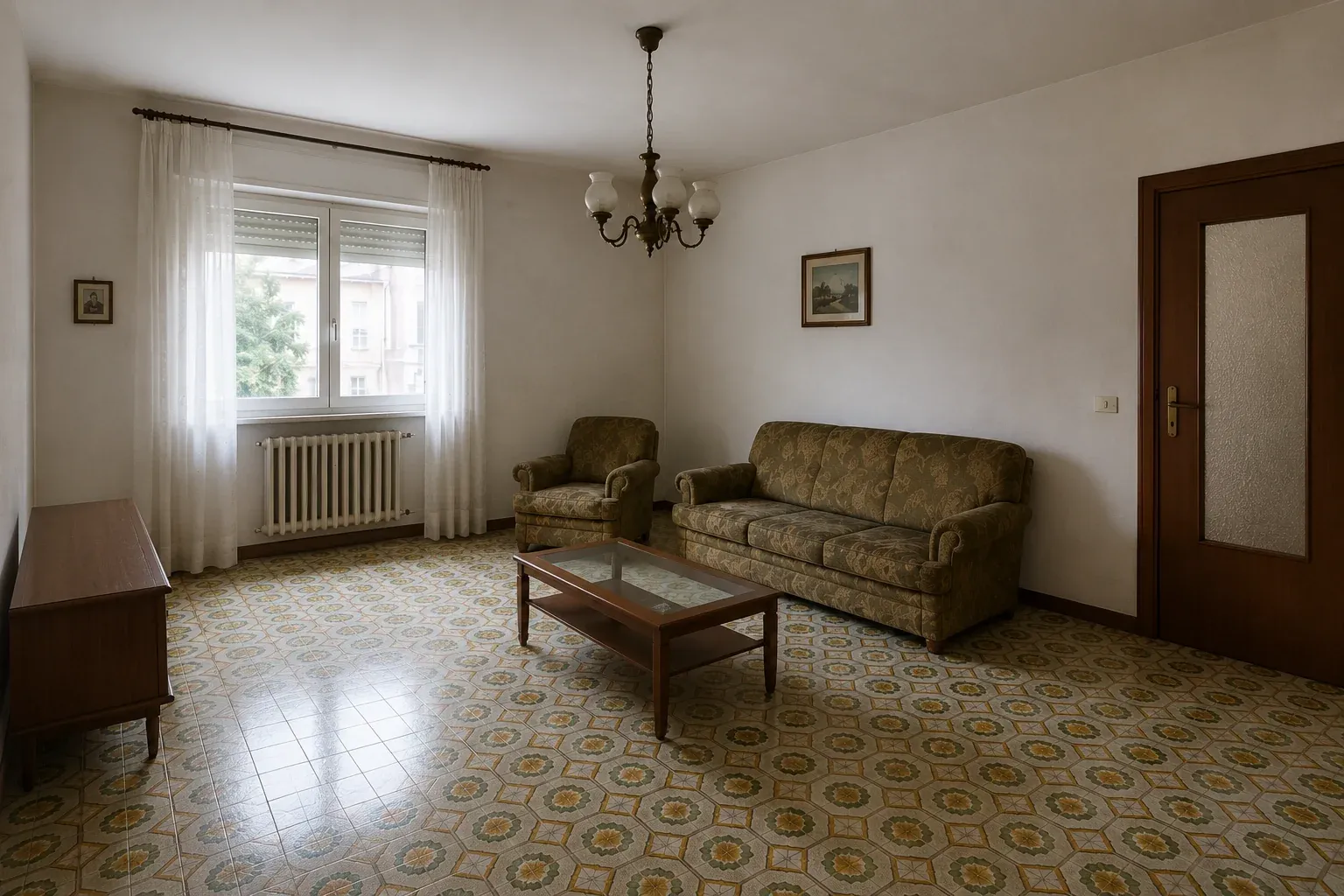 Ambiente reale prima della trasformazione con QrMira