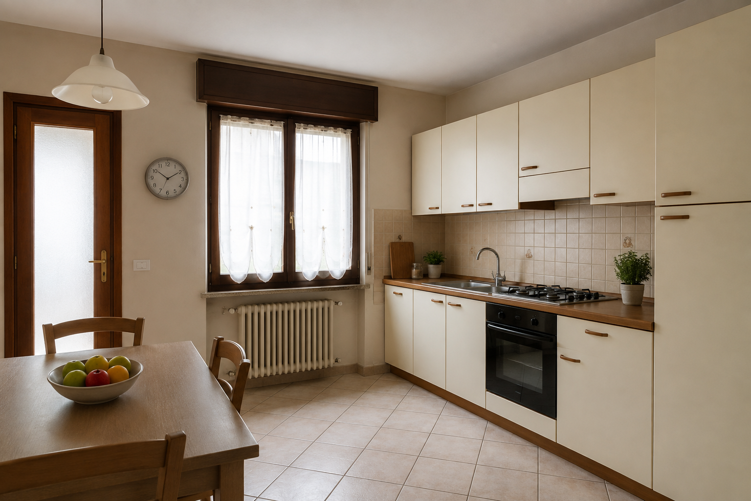 Ambiente reale del cliente prima del rendering AI con QrMira